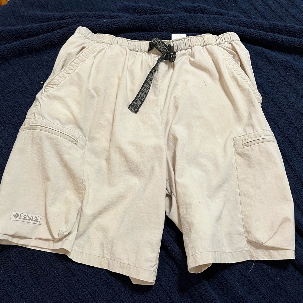 Columbia Sportswear Company Men's Light Tan swim trunks